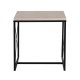 NORDVÄRK Defne sofabord - travertin melamin og sort metal (st med 3)