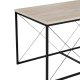 NORDVÄRK Defne sofabord - travertin melamin og sort metal (st med 3)