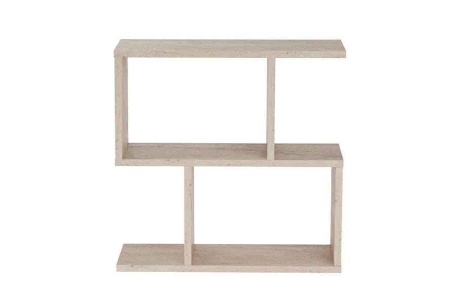 NORDVÄRK Life sidebord, m. 2 hylder, rektangulr - travertin melamin (60x20)