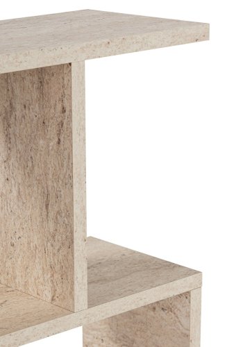 NORDVÄRK Life sidebord, m. 2 hylder, rektangulr - travertin melamin (60x20)