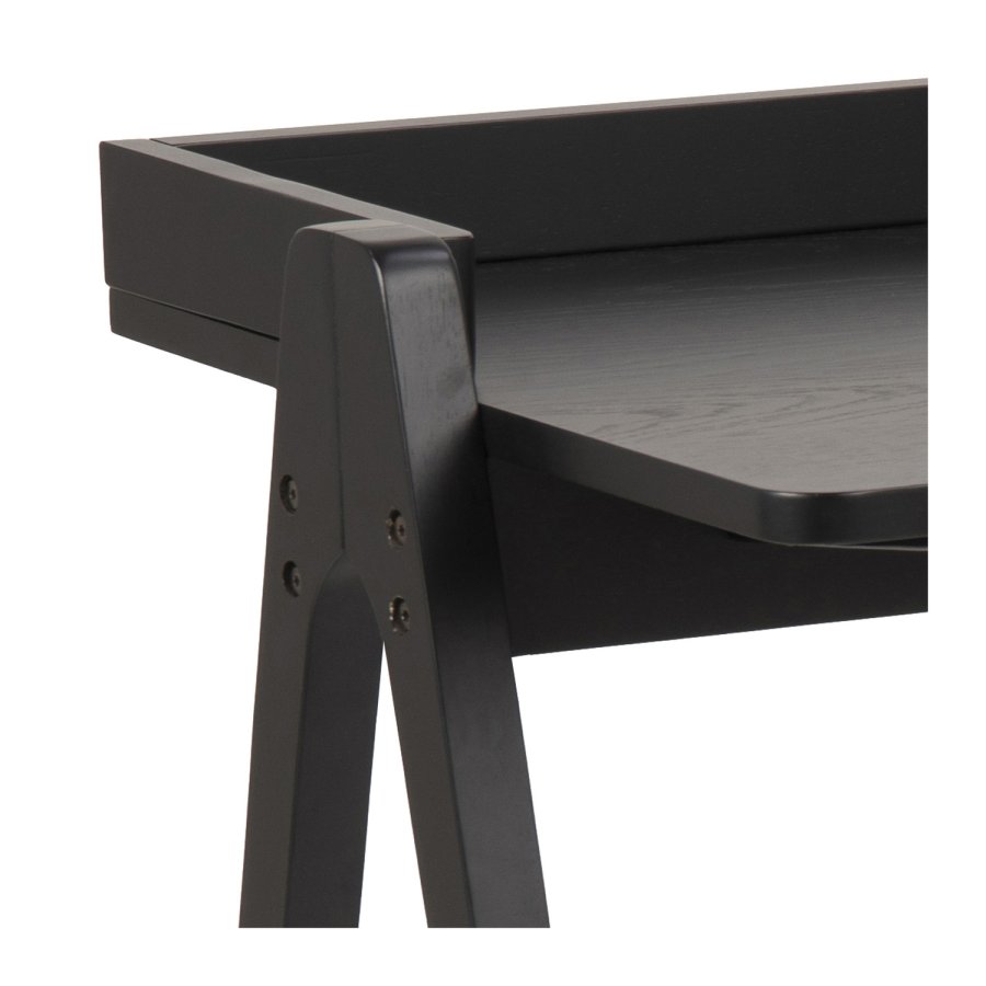 ACT NORDIC Miso skrivebord - sort egetrsfiner og gummitr (126.6x51.6)
