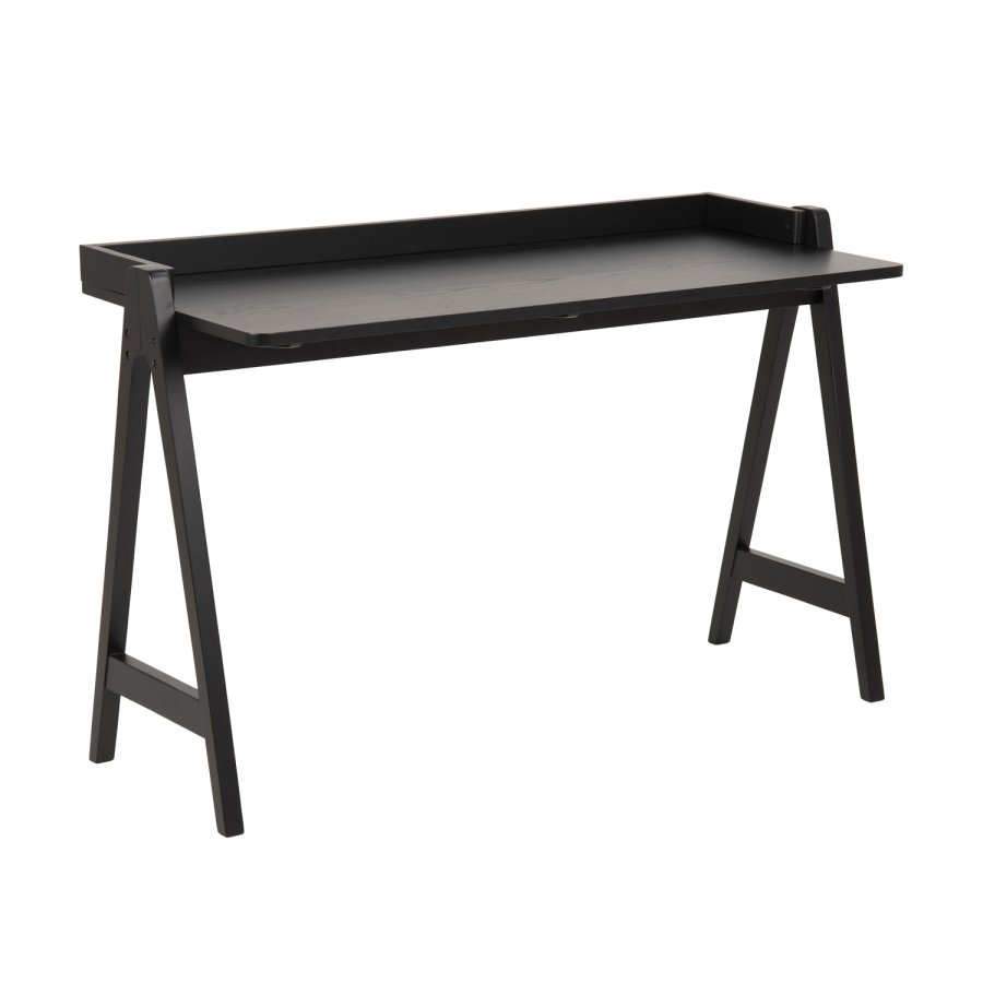 ACT NORDIC Miso skrivebord - sort egetrsfiner og gummitr (126.6x51.6)
