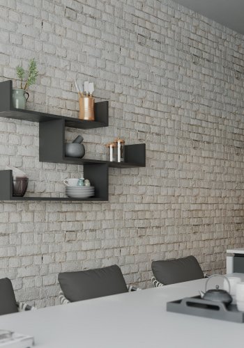 FUNZI LIVING Tibet vghylde - antracitgr melamin