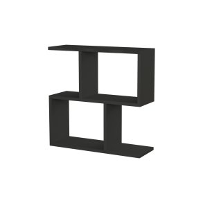 NORDVÄRK Mania sidebord, m. hylder - antracitgr melamin (60x20)