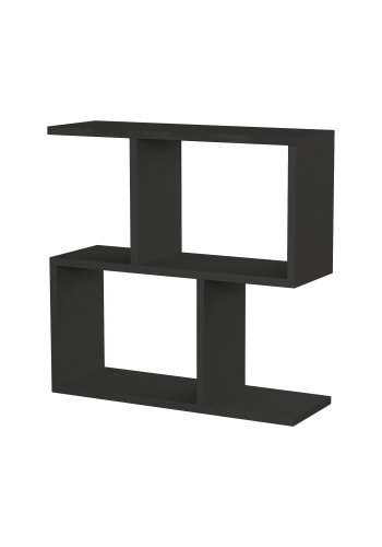 NORDVÄRK Mania sidebord, m. hylder - antracitgr melamin (60x20)