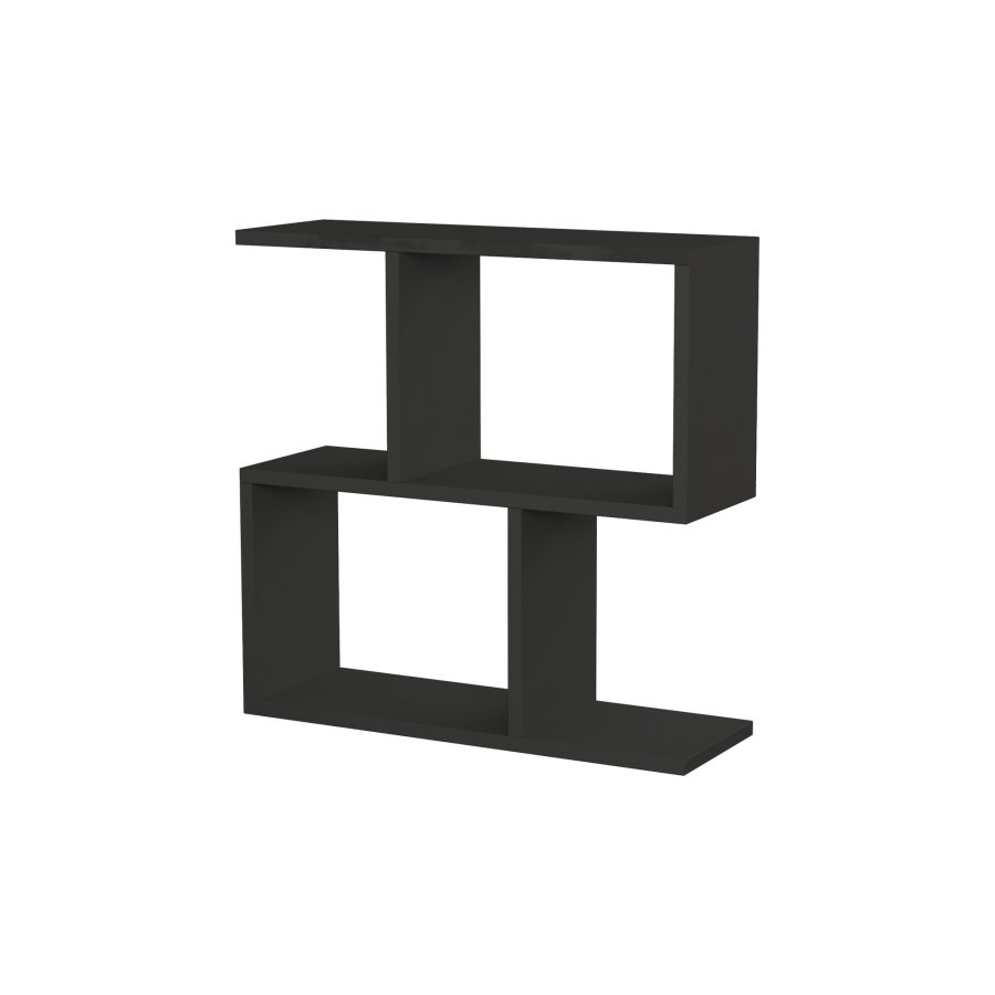 NORDVÄRK Mania sidebord, m. hylder - antracitgr melamin (60x20)