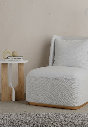 NORDVÄRK Luna sidebord, hvidEgetr