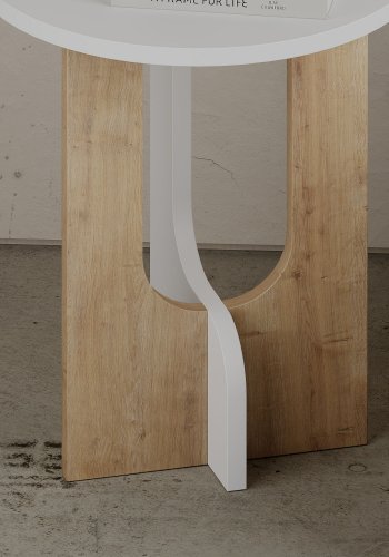 NORDVÄRK Luna sidebord, hvidEgetr