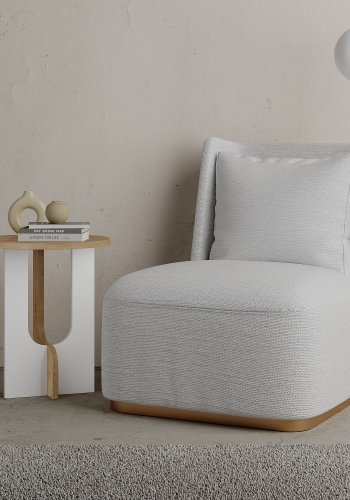 NORDVÄRK Luna sidebord, hvidEgetr