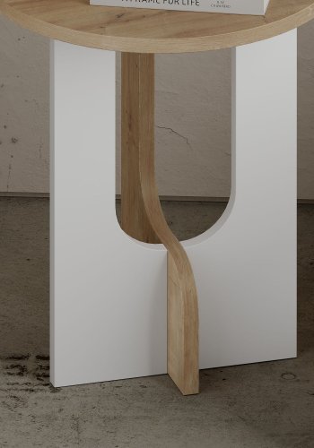 NORDVÄRK Luna sidebord, hvidEgetr