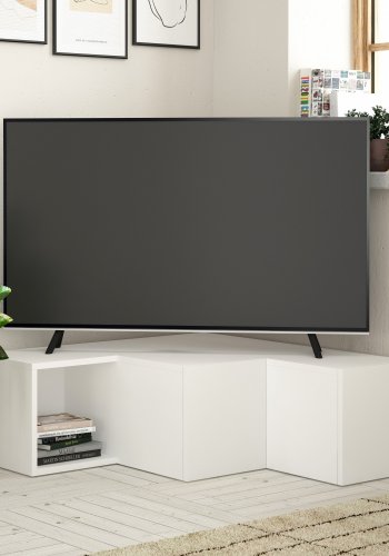 NORDVÄRK Kompakt tv stativ, hvid