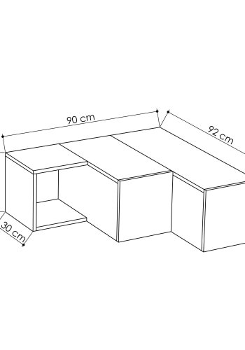 NORDVÄRK Kompakt tv stativ, hvid