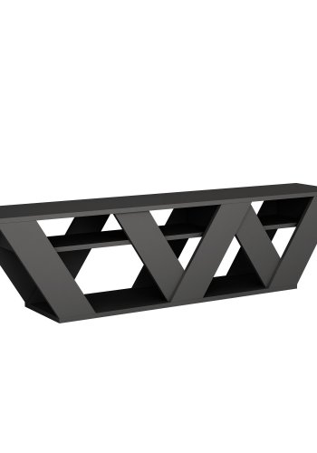 NORDVÄRK Ralla TV-bord, m. 1 hylde - antracitgr melamin (158x30)