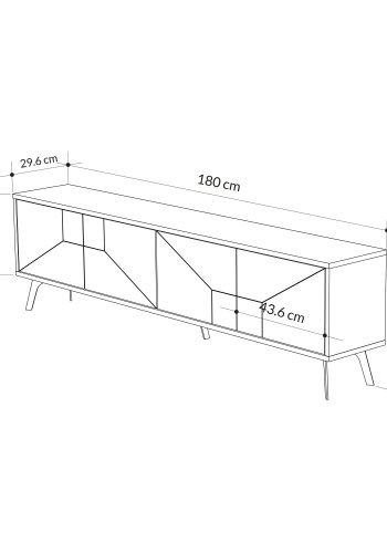 NORDVÄRK Dune tv stativ, eg