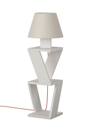 NORDVÄRK Kozena gulvlampe, hvid