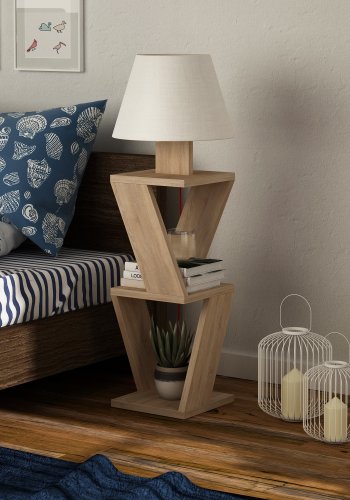 NORDVÄRK Kozena gulvlampe, eghvid