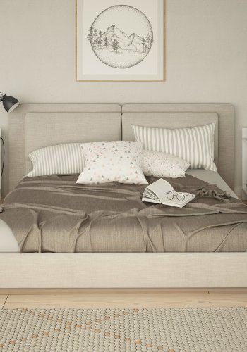 NORDVÄRK Elos natbord, hvid