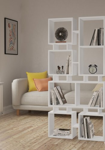 NORDVÄRK Skinne nr.1 Bogreol, Hvid