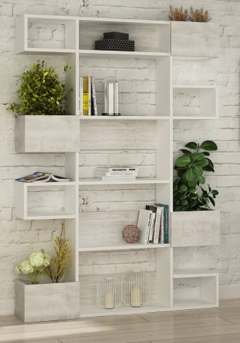 NORDVÄRK Niho bogreol, hvid