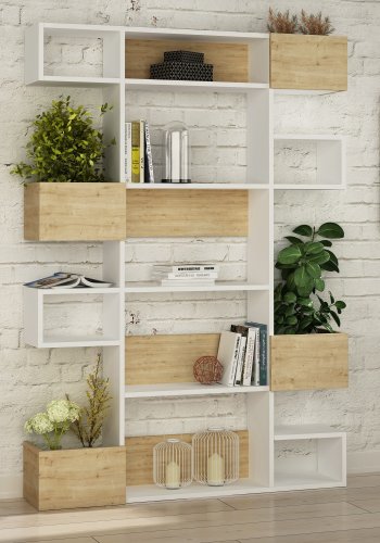 NORDVÄRK Niho bogreol, hvidEgetr