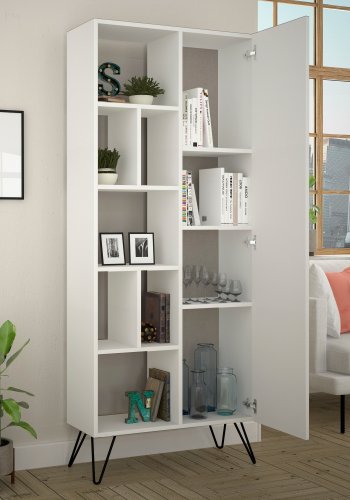 NORDVÄRK Jedda bogreol, hvid