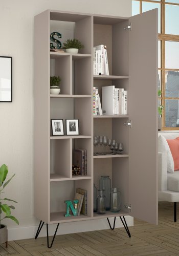 NORDVÄRK Jedda bogreol, lys mokka