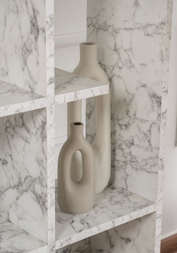 FUNZI LIVING Manco bogreol - Carrara marmor melamin