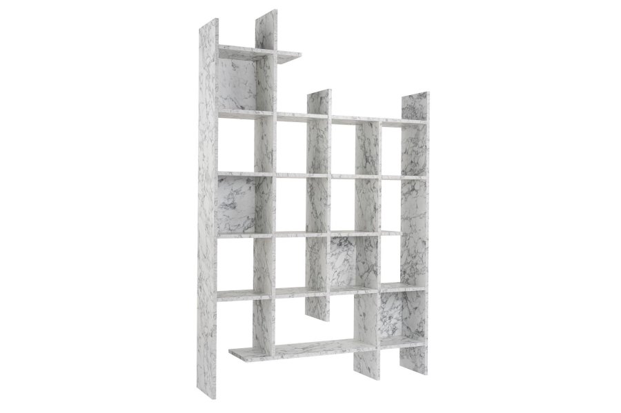 FUNZI LIVING Manco bogreol - Carrara marmor melamin