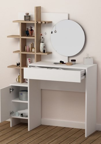 NORDVÄRK Mup MakeUp Bord, HvidEgetr