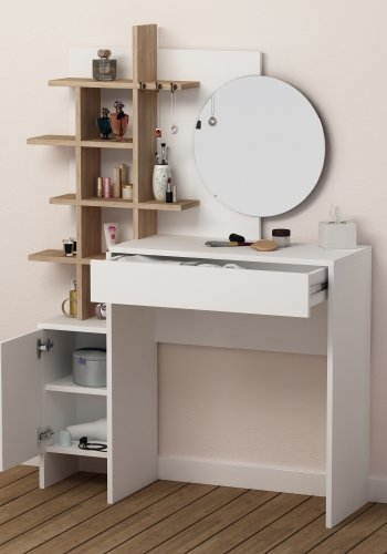 NORDVÄRK Mup MakeUp Bord, HvidEgetr