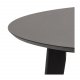 ACT NORDIC Roxby spisebord - sort egetrsfinér/gummitr, rund (105)