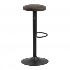 ACT NORDIC Finch barstol - antracitgr/sort stof/metal, m. trompetfod