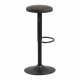 ACT NORDIC Finch barstol - antracitgr/sort stof/metal, m. trompetfod