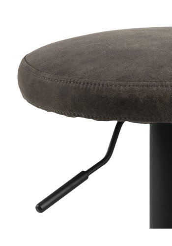 ACT NORDIC Finch barstol - antracitgr/sort stof/metal, m. trompetfod