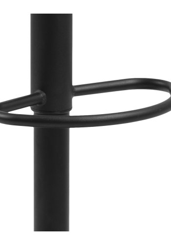 ACT NORDIC Finch barstol - antracitgr/sort stof/metal, m. trompetfod