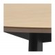 ACT NORDIC Roxby spisebord - natur/sort egetrsfinér/gummitr, rund (105)