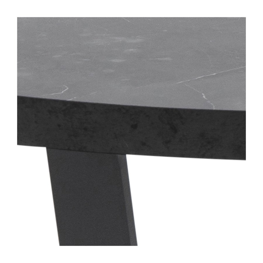 ACT NORDIC Amble rund sofabord - sort melamin og metal (77)