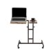 FUNZI LIVING Glen laptop stende skrivebord, justerbar hjde/hldning - Atlantic Pine melamin og sort metal