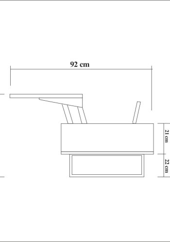 NORDVÄRK Est sofabord, valndSort
