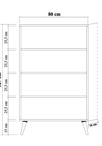 NORDVÄRK Multibox Multifunktionsskab, Sonoma Eg