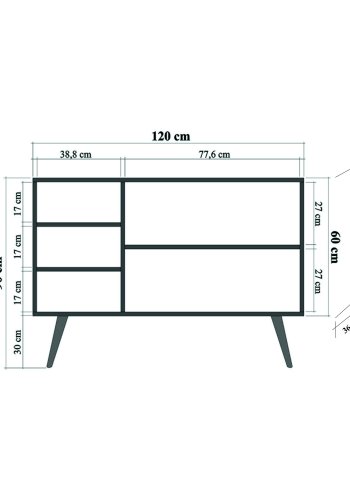 NORDVÄRK Mega konsol, Sonoma eg
