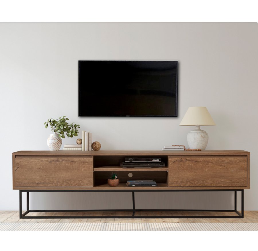 NORDVÄRK Rodez TV Stand, WalnutSort