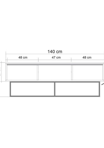NORDVÄRK Milo TV Stand, WalnutSort