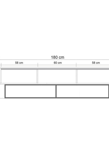 NORDVÄRK Milo TV Stand, WalnutSort