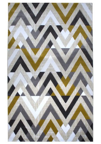 TEPPI H776 gulvtppe m. mnster, rektangulr - multifarvet polypropylen (200x290)