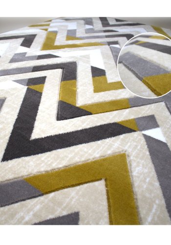 TEPPI H776 gulvtppe m. mnster, rektangulr - multifarvet polypropylen (150x233)