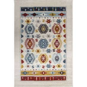 TEPPI G0293 gulvtppe m. mnster, rektangulr - multifarvet polypropylen (200x290)