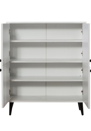 NORDVÄRK Multilüx multifunktionsskab, hvidSortGul