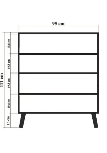 NORDVÄRK Multilüx multifunktionsskab, multifarvet