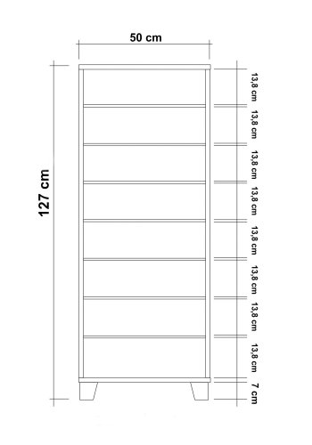 NORDVÄRK Filinta skoskab, hvid